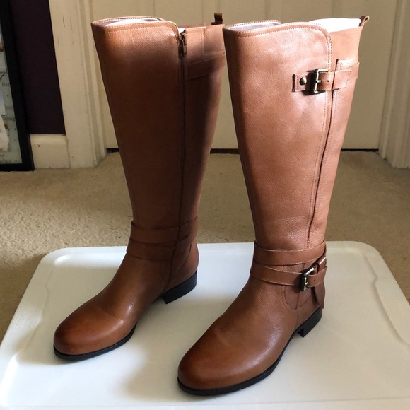 naturalizer jamie leather riding boots